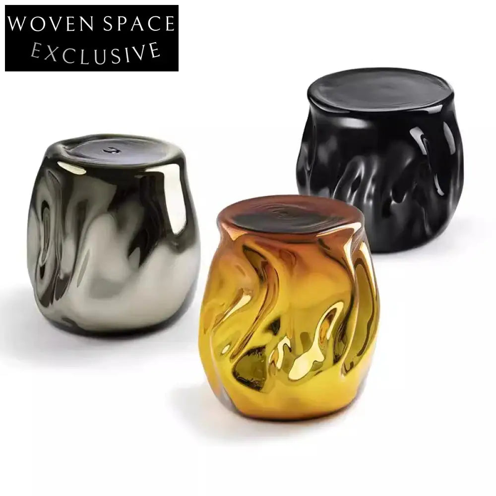 Elegant Resin Round Coffee Table, Nordic Style Sofa Side Accent Table