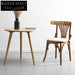 Elegant Retro Bentwood Thonet Style Dining Chair with Padded Leather Seat