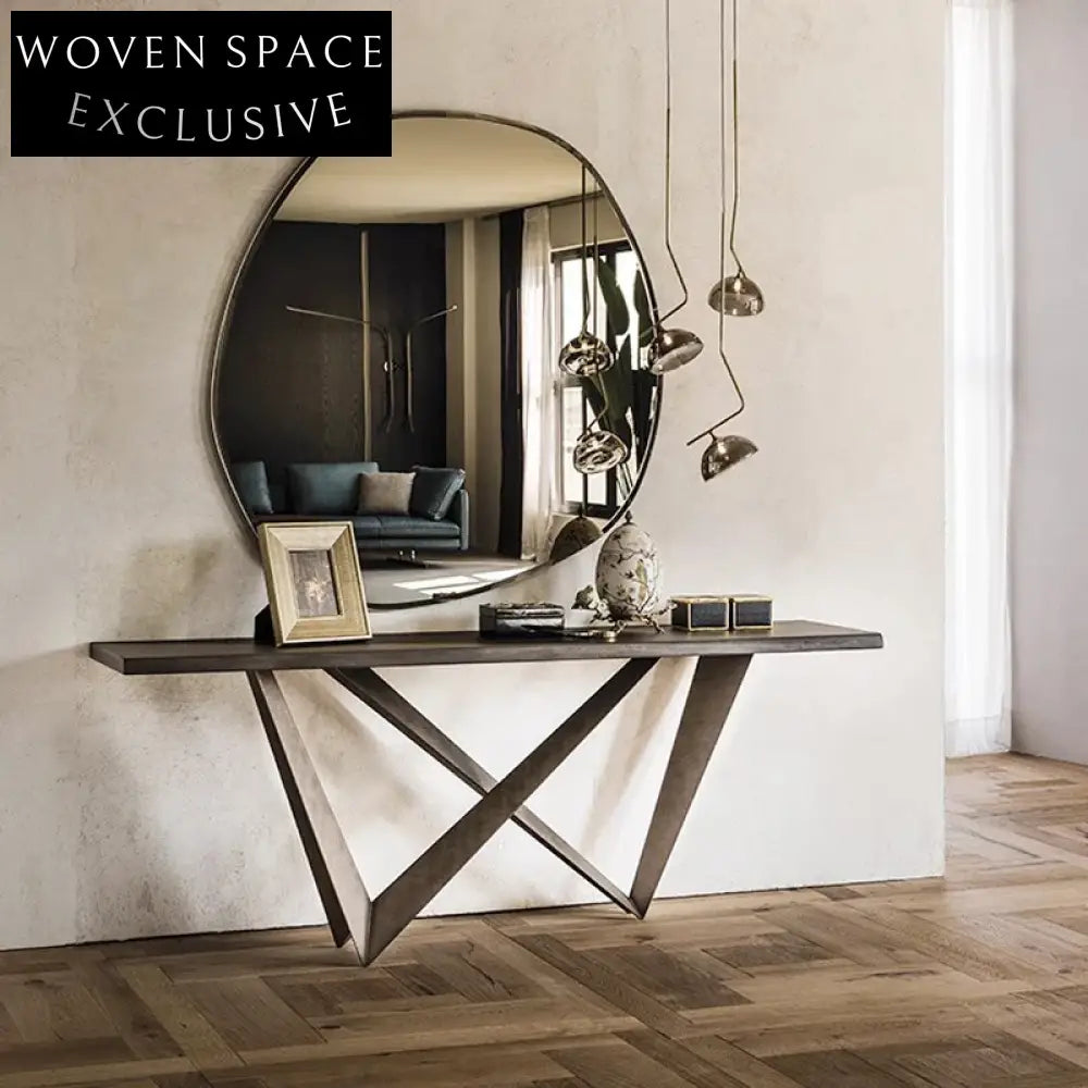 Elegant Retro Hallway Corner Entryway Accent Console Table