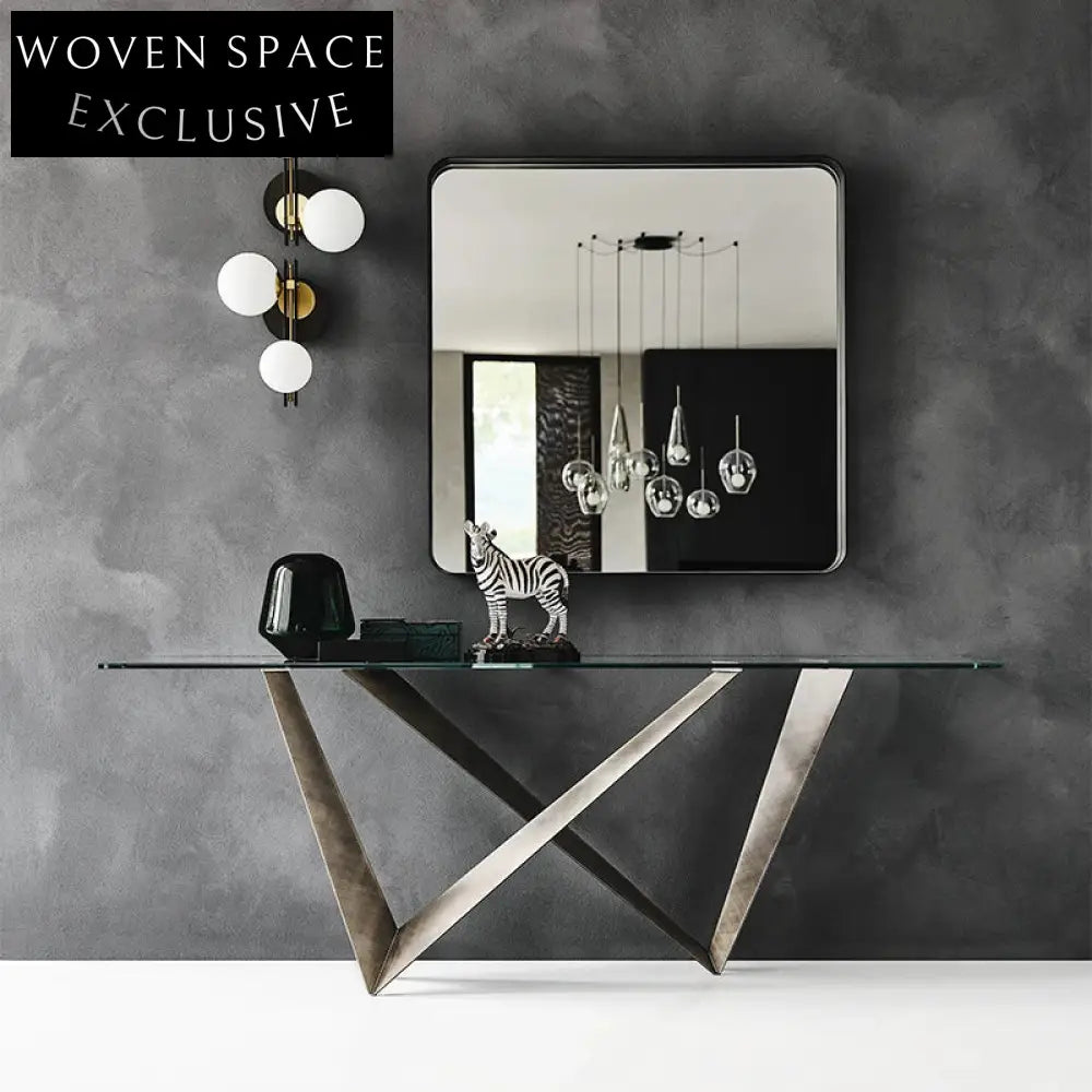 Elegant Retro Hallway Corner Entryway Accent Console Table