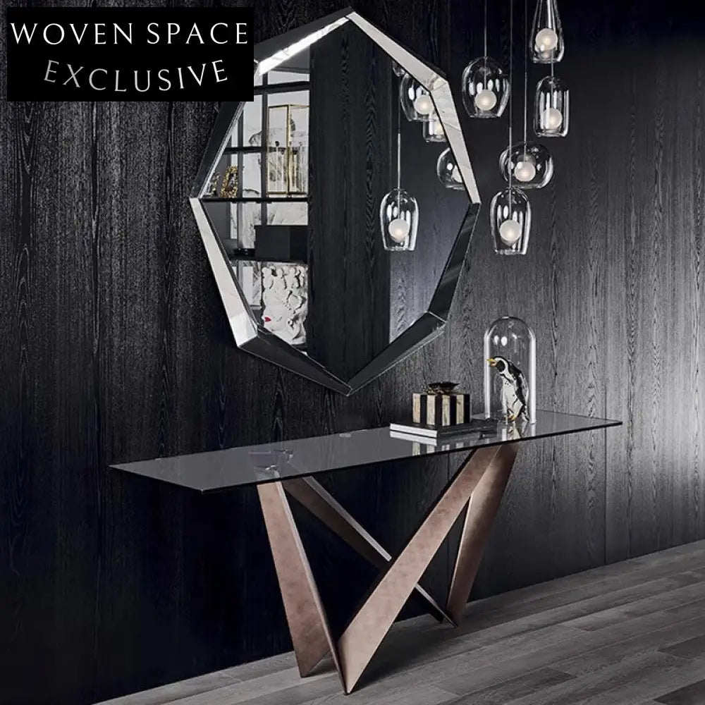 Elegant Retro Hallway Corner Entryway Accent Console Table