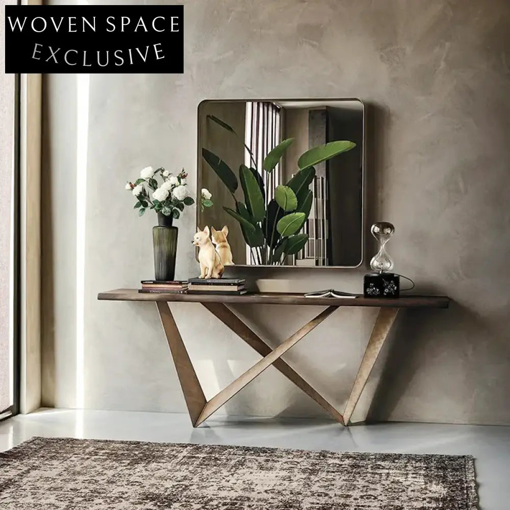 Elegant Retro Hallway Corner Entryway Accent Console Table