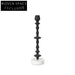 Elegant Retro Luxury Solid Marble Pillar Aluminum Base Durable Candle Stand