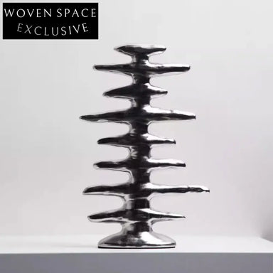 Elegant Retro Minimalist Ceramic Tabletop Art Deco Figurine for Modern Home Decor