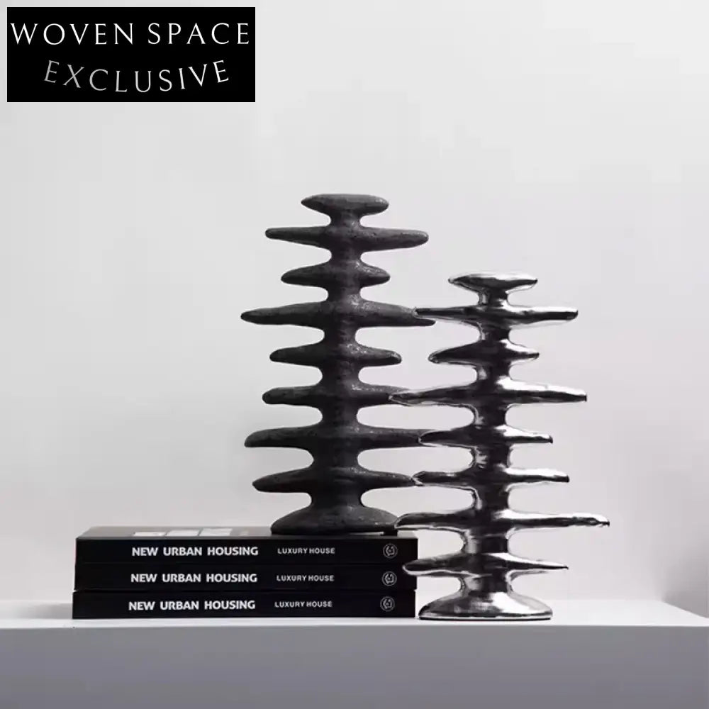 Elegant Retro Minimalist Ceramic Tabletop Art Deco Figurine for Modern Home Decor