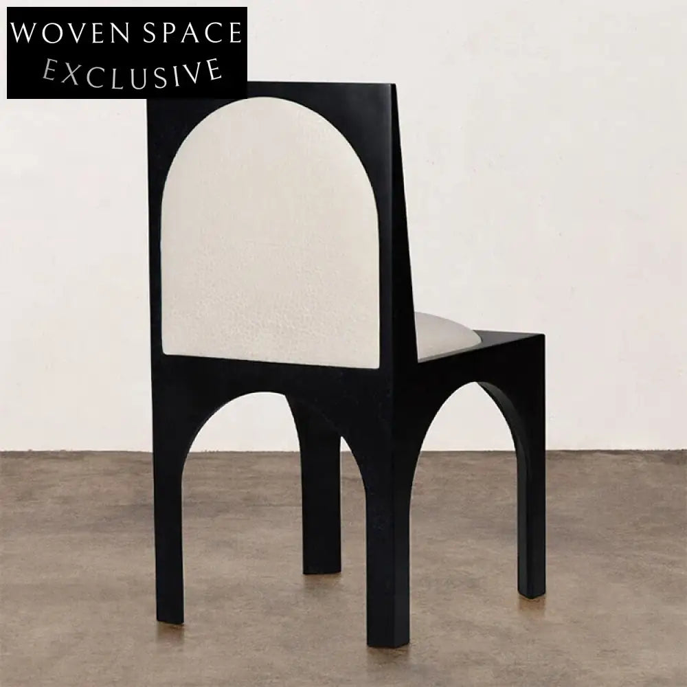 Elegant Retro Solid Wood High Back Leather Modern Stylish Dining Chair