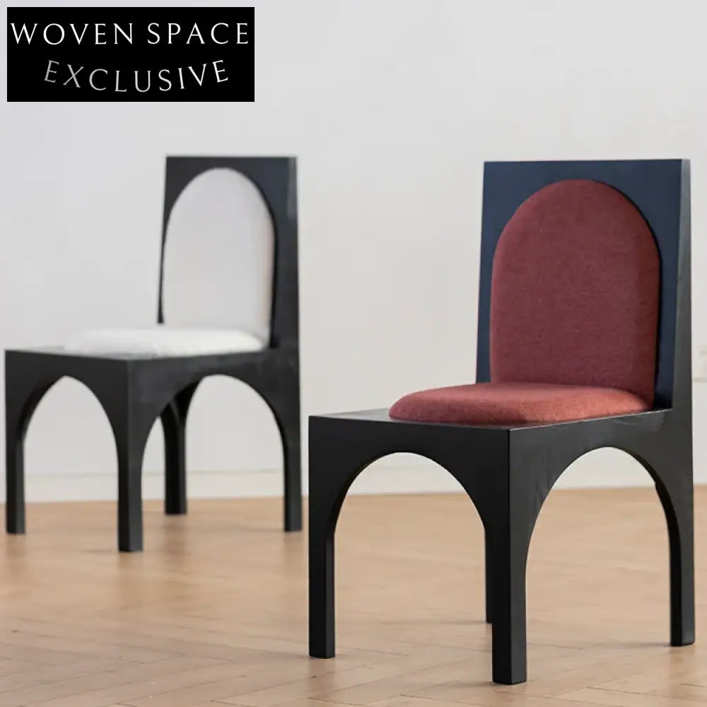 Elegant Retro Solid Wood High Back Leather Modern Stylish Dining Chair