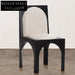 Elegant Retro Solid Wood High Back Leather Modern Stylish Dining Chair