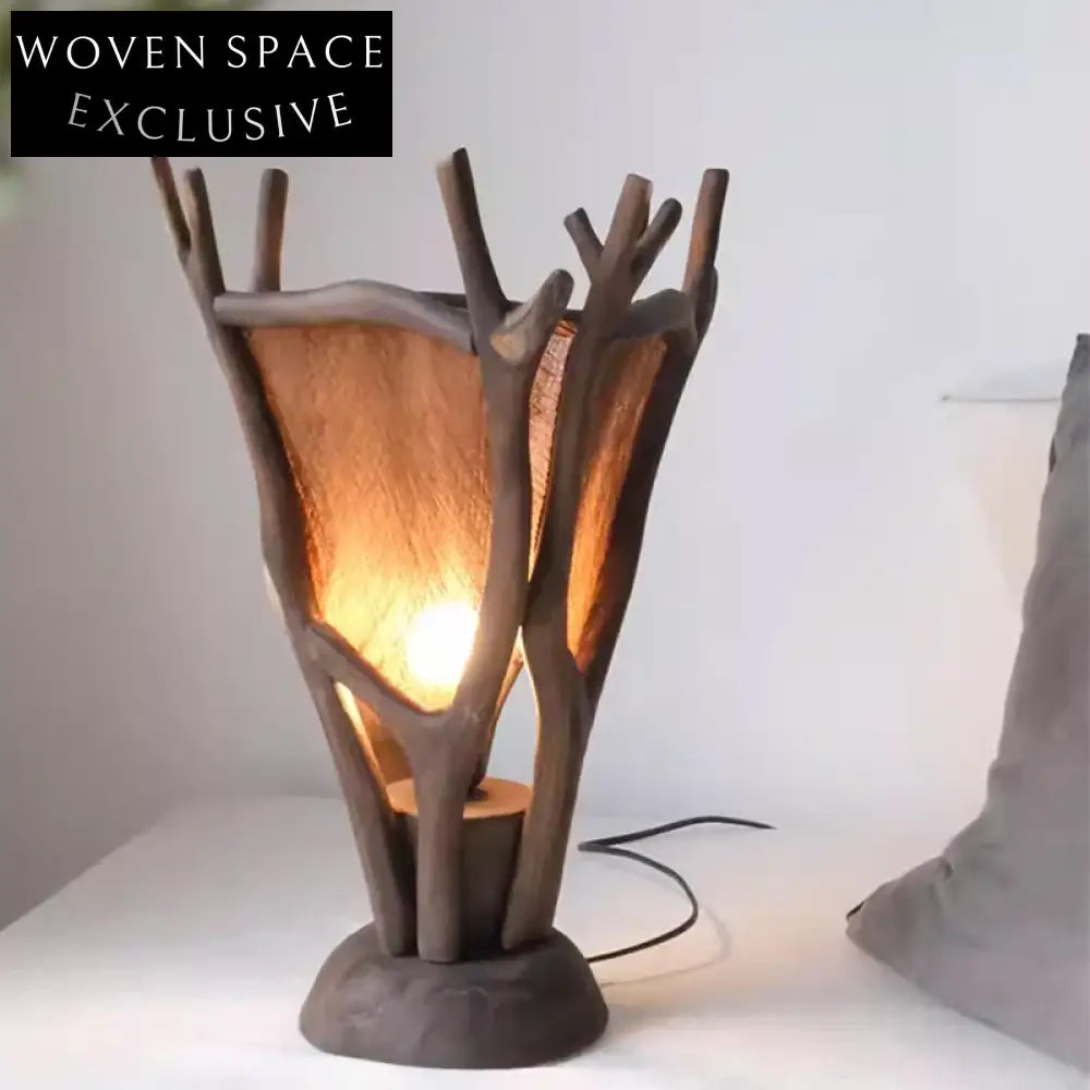 Elegant Retro Tree Branch LED Table Lamp for Living Room Decor