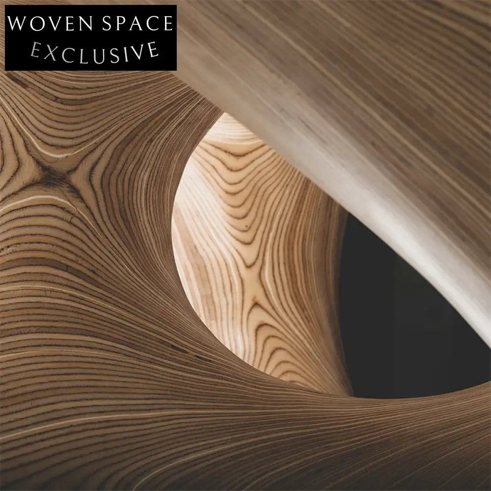 Elegant Round Beech Wood Dining Table for Modern Home Living Room