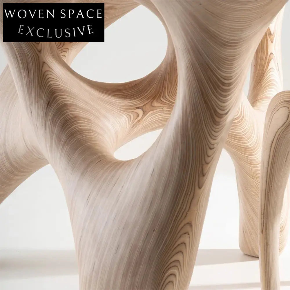 Elegant Round Beech Wood Dining Table for Modern Home Living Room