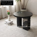 Elegant Round Calacatta Viola Marble Coffee Table