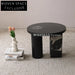 Elegant Round Calacatta Viola Marble Coffee Table