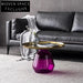 Elegant Round Glass Coffee Table Set Modern Luxury End Tables for Living Room