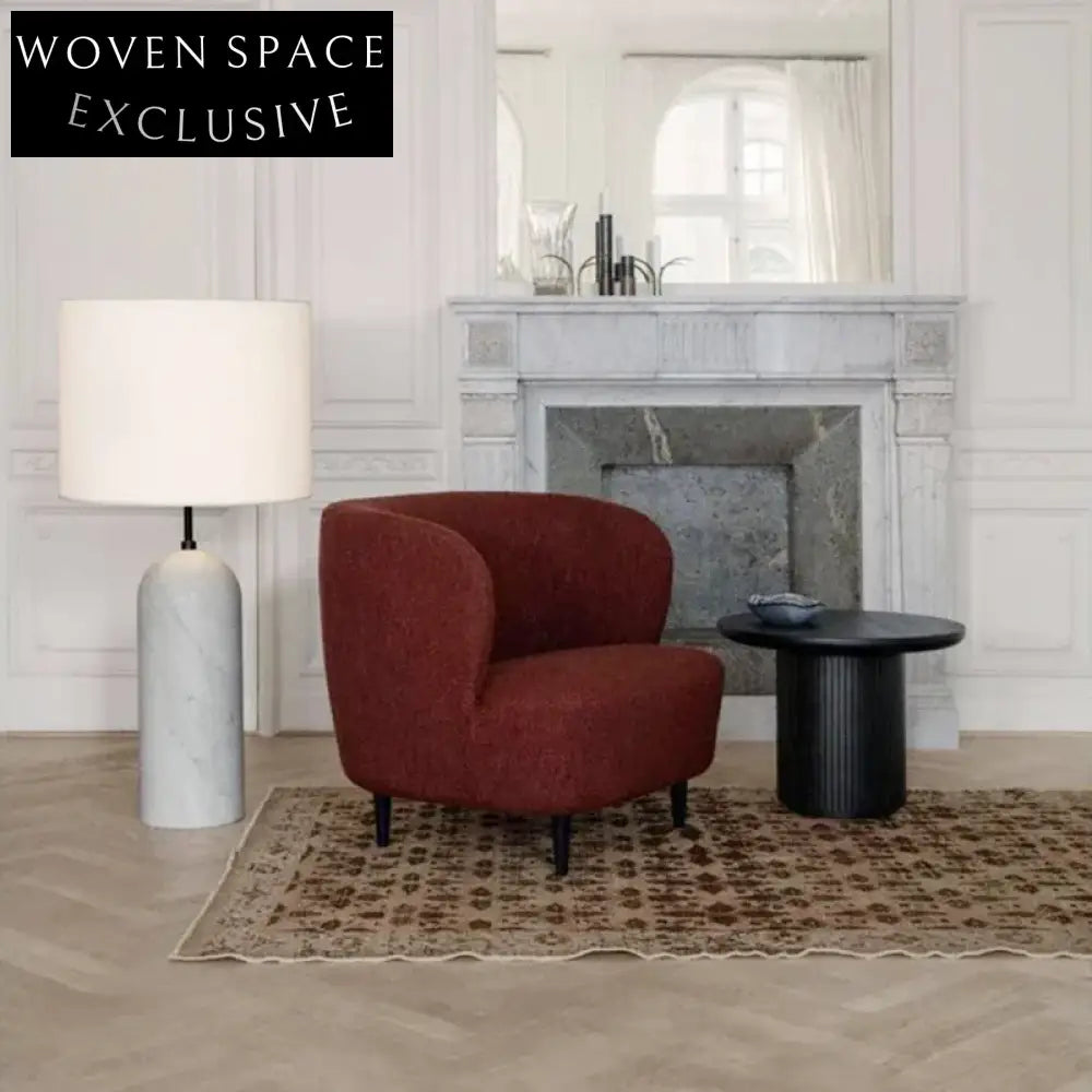 Elegant Round Marble Top Coffee Table, Wood Base for Modern Homes