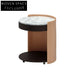 Elegant Round Marble Top Metal Coffee Side Table for Living Room