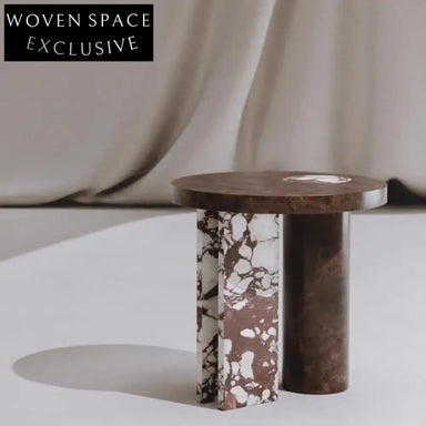 Elegant Round Marble Top Modern Living Room Solid Wood Base Coffee Table