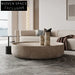 Elegant Round Marble Travertine Coffee Table for Modern Living Room Decor
