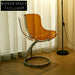 Elegant Round Metal Base Dining Chair with Acrylic Seat for Modern Homes