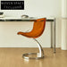 Elegant Round Metal Base Dining Chair with Acrylic Seat for Modern Homes