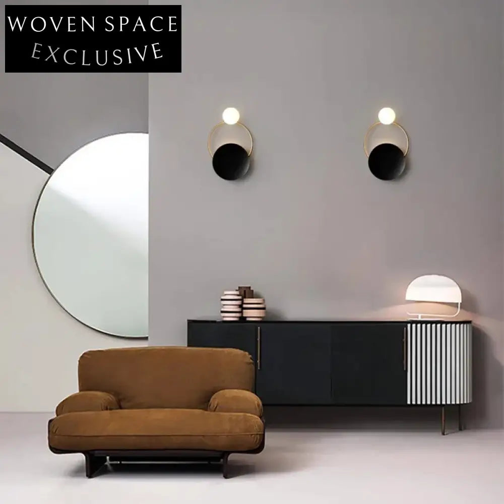 Elegant Round Metal LED Wall Lamp for Modern Home Decor Lighting Fixture