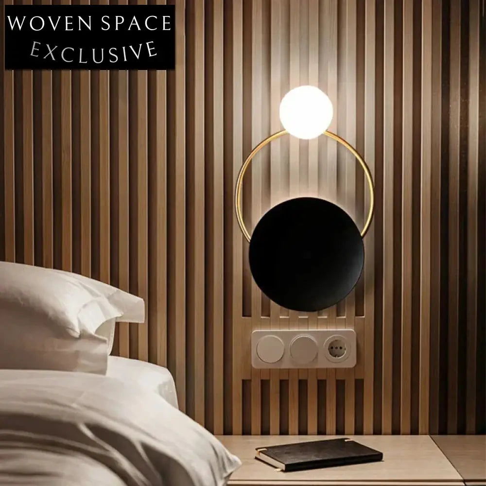 Elegant Round Metal LED Wall Lamp for Modern Home Decor Lighting Fixture