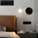 Elegant Round Metal LED Wall Lamp for Modern Home Decor Lighting Fixture
