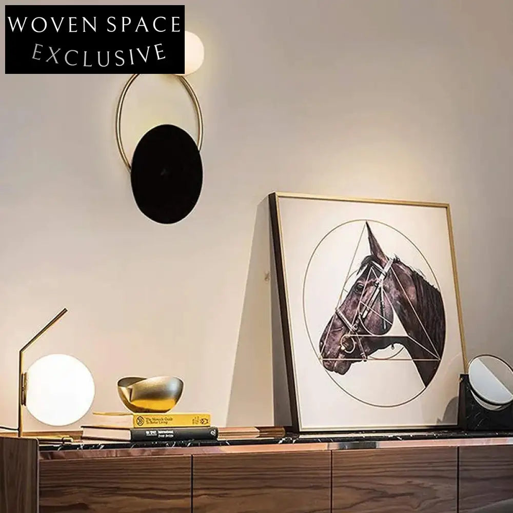 Elegant Round Metal LED Wall Lamp for Modern Home Decor Lighting Fixture