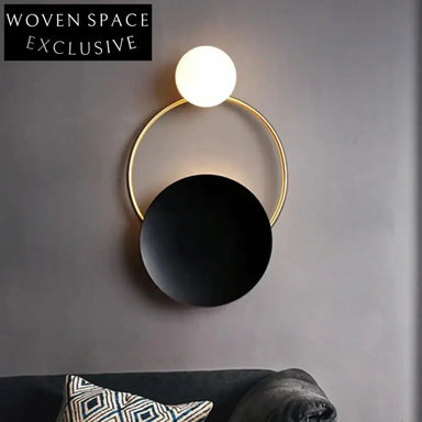 Elegant Round Metal LED Wall Lamp for Modern Home Decor Lighting Fixture