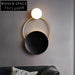 Elegant Round Metal LED Wall Lamp for Modern Home Decor Lighting Fixture