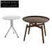 Elegant Round Metal Steel Italian Modern Accent Coffee Table