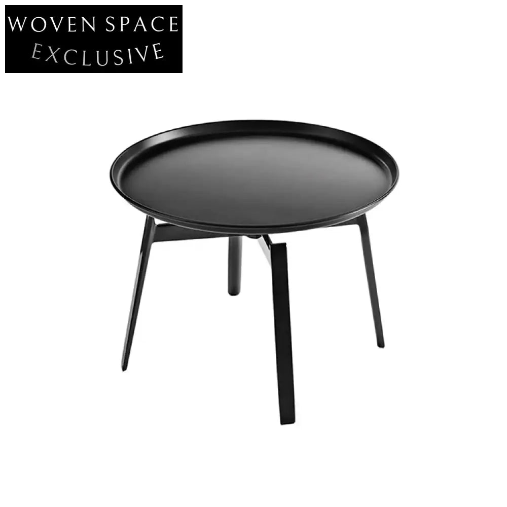 Elegant Round Metal Steel Italian Modern Accent Coffee Table
