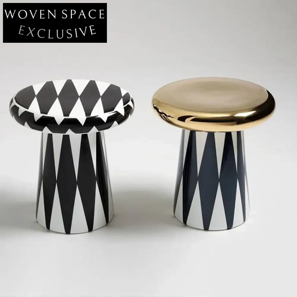 Elegant Round Mushroom Designer Coffee Table for Living Room Modern Decor