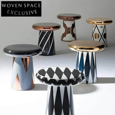 Elegant Round Mushroom Designer Coffee Table for Living Room Modern Decor