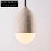 Elegant Round Natural Travertine Stone LED Ceiling Pendant Light for Homes