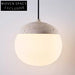 Elegant Round Natural Travertine Stone LED Ceiling Pendant Light for Homes