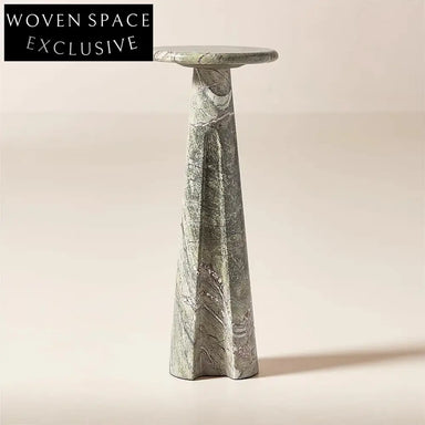 Elegant Round Solid Marble Side Table Modern Minimalist Living Room Accent Decor