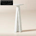 Elegant Round Solid Marble Side Table Modern Minimalist Living Room Accent Decor