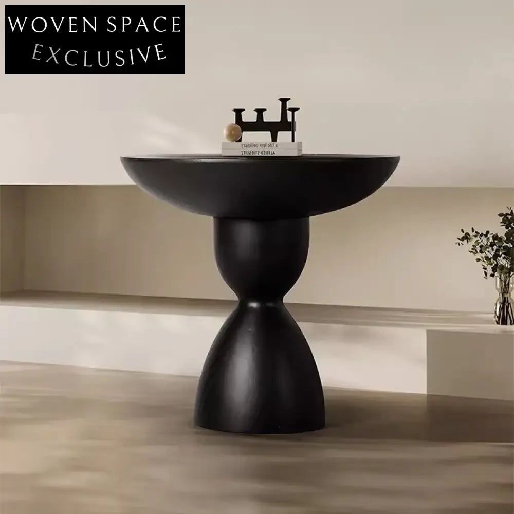 Elegant Round Solid Wood Coffee Table, Stable Base, Modern Living Room