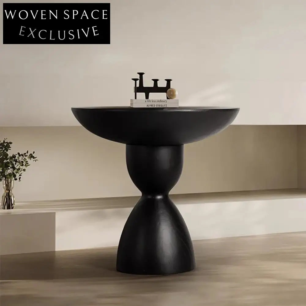 Elegant Round Solid Wood Coffee Table, Stable Base, Modern Living Room