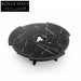 Elegant Round Solid Wood Slate Top Modern Living Room Coffee Table