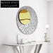 Elegant Round Stainless Steel Mirror Wall Art Decor for Modern Homes