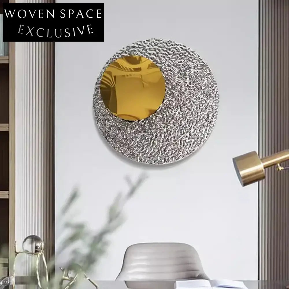 Elegant Round Stainless Steel Mirror Wall Art Decor for Modern Homes