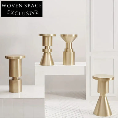 Elegant Round Stainless Steel Modern Living Room Centerpiece Coffee Table