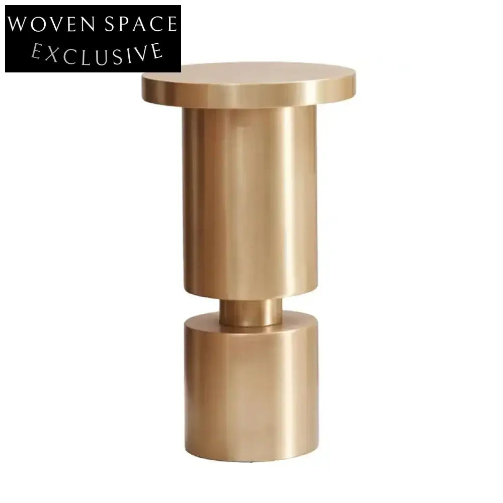 Elegant Round Stainless Steel Modern Living Room Centerpiece Coffee Table