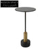 Elegant Round Tempered Glass Coffee Table with Marble Stone Base