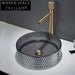 Elegant Round Tempered Glass Vessel Sink Basin for Modern Bathrooms