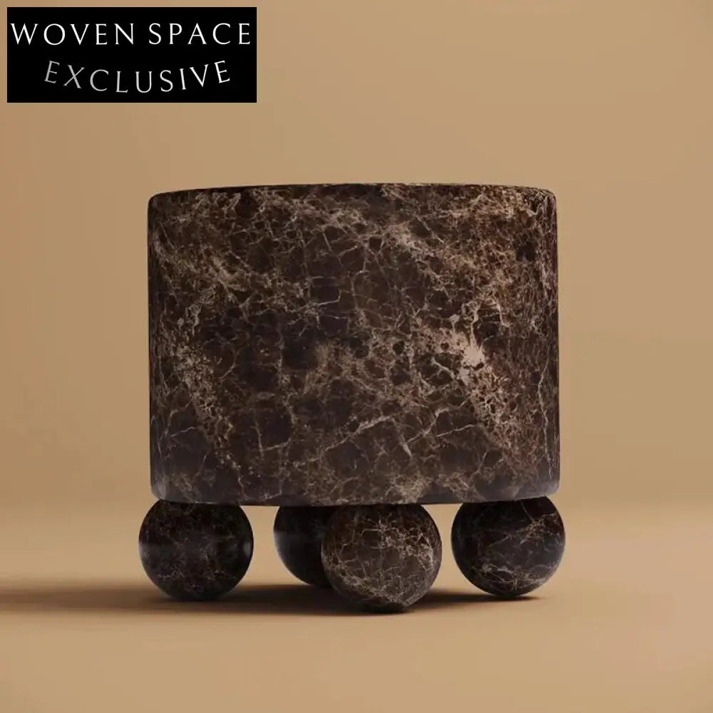 Elegant Round Travertine Marble Coffee Table for Modern Living Room Decor