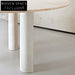 Elegant Round White Marble Natural Stone Dining Table for Modern Dining Rooms