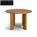 Elegant Round Wood Dining Table for Modern Home Restaurant Hotel Outdoor Use